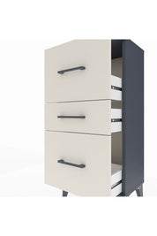 Arges Komodin 3 Çekmeceli 44x30x96 Antrasit-Aytaşı