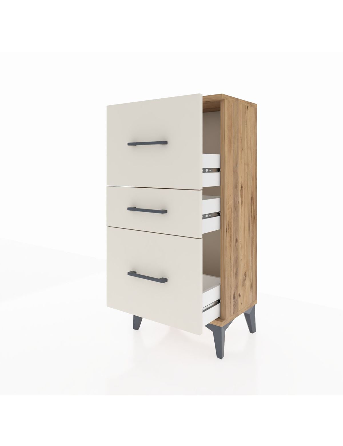 Arges Komodin 3 Çekmeceli 44x30x96 - S09M013V7A