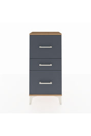 Arges Komodin 3 Çekmeceli 44x30x96 Çam-Antrasit