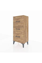 Arges Komodin 3 Çekmeceli 44x30x96 Çam-Çam
