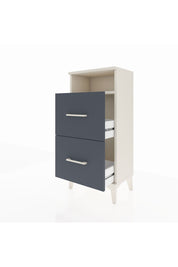 Arges Komodin Tek Raflı 2 Çekmeceli 44x30x96 Aytaşı-Antrasit