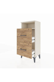 Arges Komodin Tek Raflı 2 Çekmeceli 44x30x96 Aytaşı-Çam