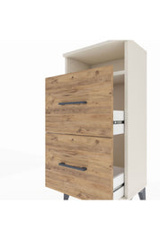Arges Komodin Tek Raflı 2 Çekmeceli 44x30x96 Aytaşı-Çam