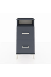 Arges Komodin Tek Raflı 2 Çekmeceli 44x30x96 Antrasit-Antrasit