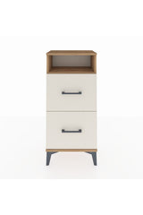Arges Komodin Tek Raflı 2 Çekmeceli 44x30x96