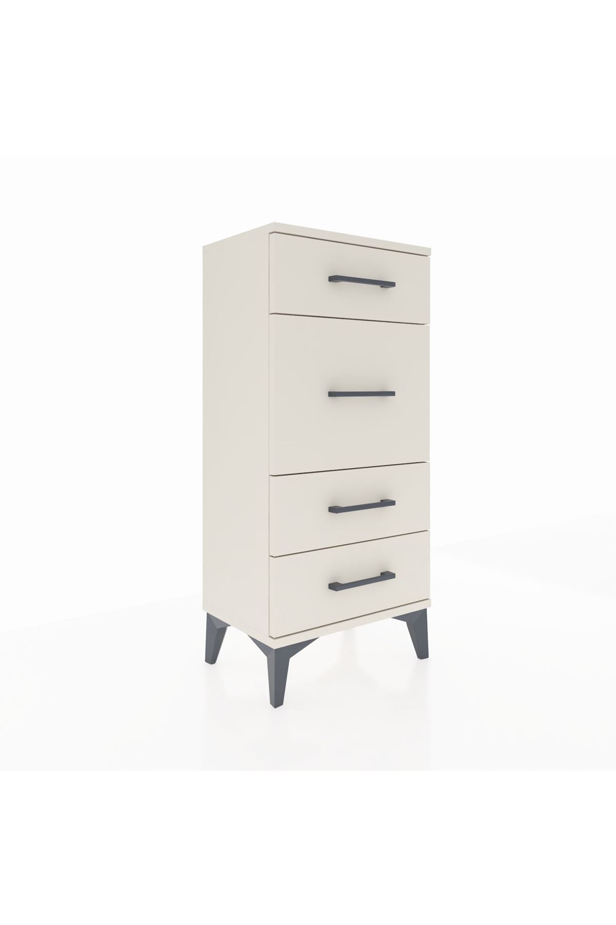 Arges Komodin 4 Çekmeceli 44x30x96 Aytaşı-Aytaşı