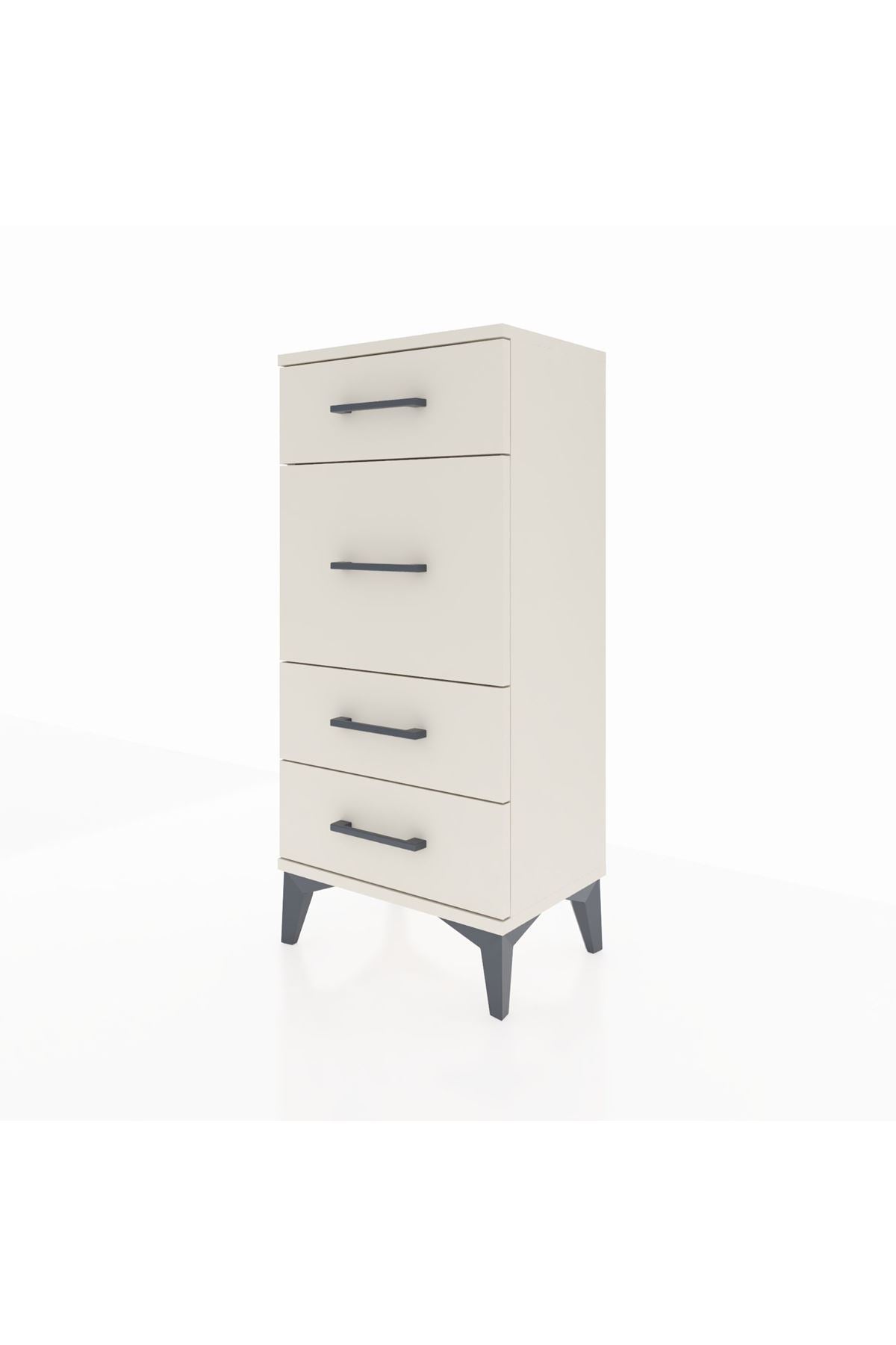 Arges Komodin 4 Çekmeceli 44x30x96 Aytaşı-Aytaşı