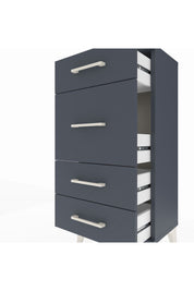 Arges Komodin 4 Çekmeceli 44x30x96 Antrasit-Antrasit