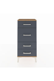 Arges Komodin 4 Çekmeceli 44x30x96 Çam-Antrasit
