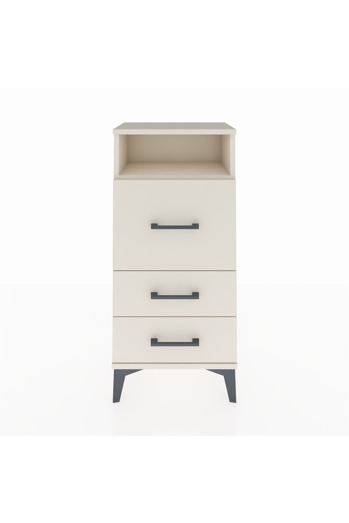 Arges Komodin Tek Raflı 3 Çekmeceli 44x30x96 Aytaşı-Aytaşı