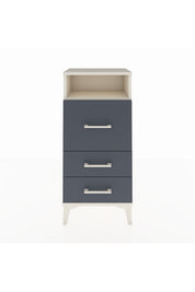 Arges Komodin Tek Raflı 3 Çekmeceli 44x30x96 Aytaşı-Antrasit