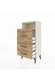 Arges Komodin Tek Raflı 3 Çekmeceli 44x30x96 Aytaşı-Çam
