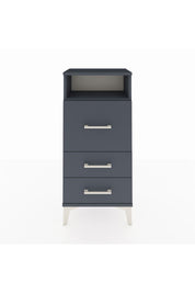 Arges Komodin Tek Raflı 3 Çekmeceli 44x30x96 Antrasit-Antrasit