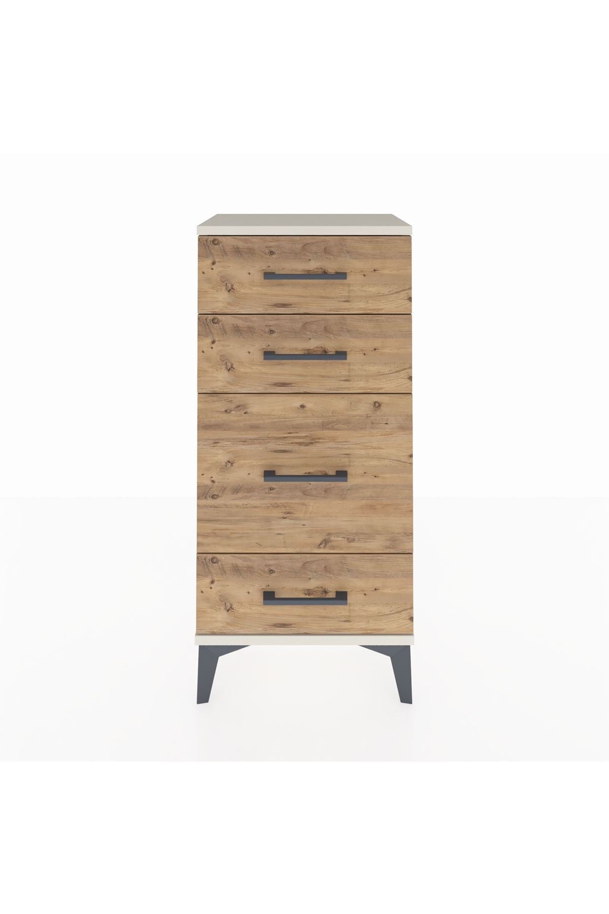 Arges Komodin 4 Çekmeceli 44x30x96 Aytaşı-Çam