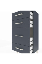 Arges Komodin 4 Çekmeceli 44x30x96 Antrasit-Antrasit