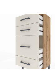 Arges Komodin 4 Çekmeceli 44x30x96 Çam-Aytaşı