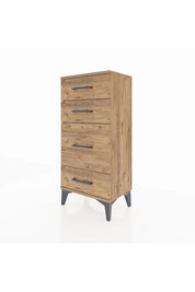 Arges Komodin 4 Çekmeceli 44x30x96 Çam-Çam