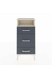 Arges Komodin Tek Raflı 3 Çekmeceli 44x30x96 Aytaşı-Antrasit