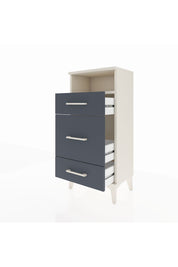 Arges Komodin Tek Raflı 3 Çekmeceli 44x30x96 Aytaşı-Antrasit