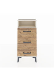 Arges Komodin Tek Raflı 3 Çekmeceli 44x30x96 Aytaşı-Çam