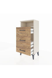 Arges Komodin Tek Raflı 3 Çekmeceli 44x30x96 Aytaşı-Çam