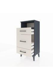 Arges Komodin Tek Raflı 3 Çekmeceli 44x30x96 Antrasit-Aytaşı