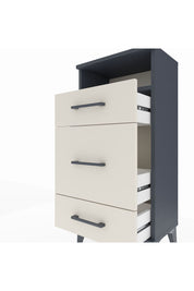 Arges Komodin Tek Raflı 3 Çekmeceli 44x30x96 Antrasit-Aytaşı