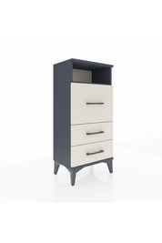 Arges Komodin Tek Raflı 3 Çekmeceli 44x30x96 Antrasit-Aytaşı