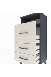 Arges Komodin Tek Raflı 3 Çekmeceli 44x30x96 Antrasit-Aytaşı