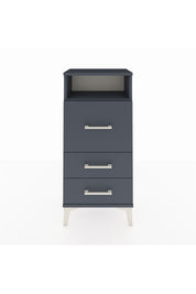 Arges Komodin Tek Raflı 3 Çekmeceli 44x30x96 Antrasit-Antrasit