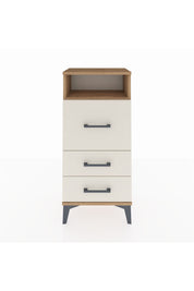 Arges Komodin Tek Raflı 3 Çekmeceli 44x30x96 Çam-Aytaşı