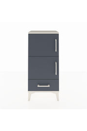 Arges Komodin 4 Raflı Tek Çekmeceli 2 Kapaklı 44x30x96 Aytaşı-Antrasit