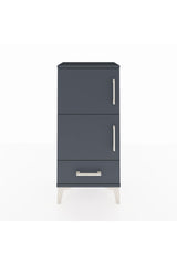 Arges Komodin 4 Raflı Tek Çekmeceli 2 Kapaklı 44x30x96