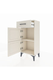 Arges Komodin Tek Raflı Tek Çekmeceli 2 Kapaklı 44x30x96 Aytaşı-Aytaşı