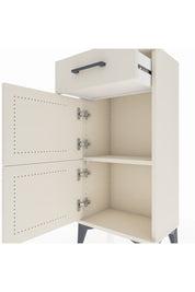 Arges Komodin Tek Raflı Tek Çekmeceli 2 Kapaklı 44x30x96 Aytaşı-Aytaşı