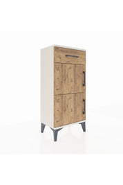 Arges Komodin Tek Raflı Tek Çekmeceli 2 Kapaklı 44x30x96 Aytaşı-Çam