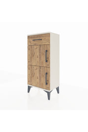 Arges Komodin Tek Raflı Tek Çekmeceli 2 Kapaklı 44x30x96 Aytaşı-Çam