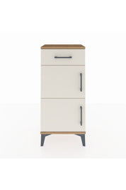 Arges Komodin Tek Raflı Tek Çekmeceli 2 Kapaklı 44x30x96 Çam-Aytaşı