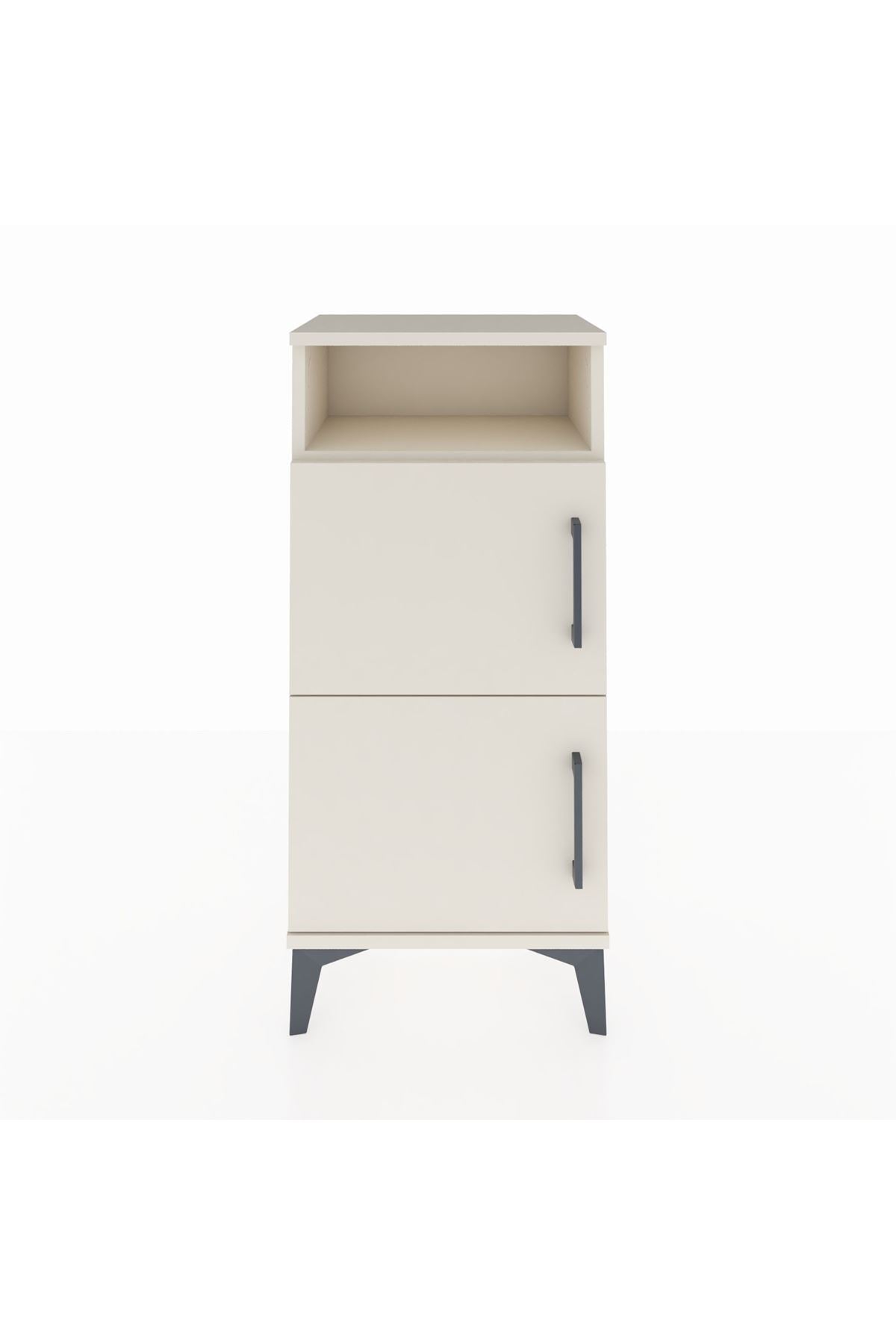 Arges Komodin Tek Raflı 2 Kapaklı 44x30x96 Aytaşı-Aytaşı