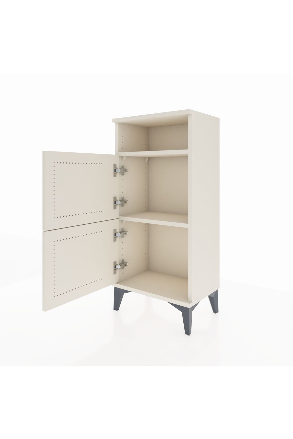 Arges Komodin Tek Raflı 2 Kapaklı 44x30x96 Aytaşı-Aytaşı