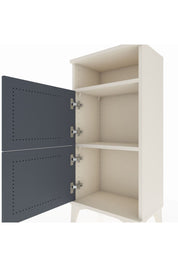 Arges Komodin Tek Raflı 2 Kapaklı 44x30x96 Aytaşı-Antrasit