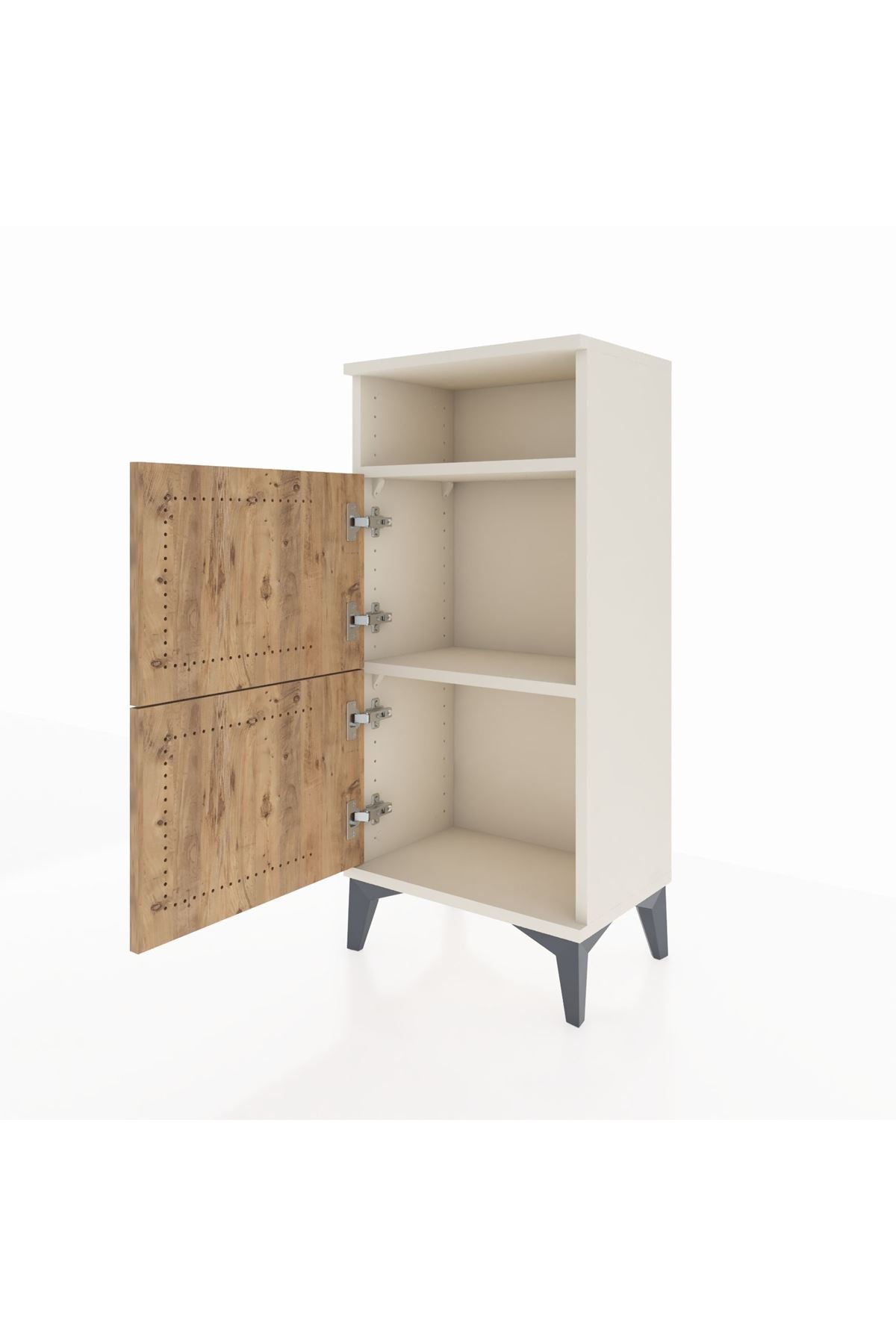 Arges Komodin Tek Raflı 2 Kapaklı 44x30x96 Aytaşı-Çam