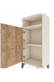 Arges Komodin Tek Raflı 2 Kapaklı 44x30x96 Aytaşı-Çam