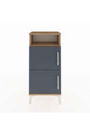 Arges Komodin Tek Raflı 2 Kapaklı 44x30x96 Çam-Antrasit