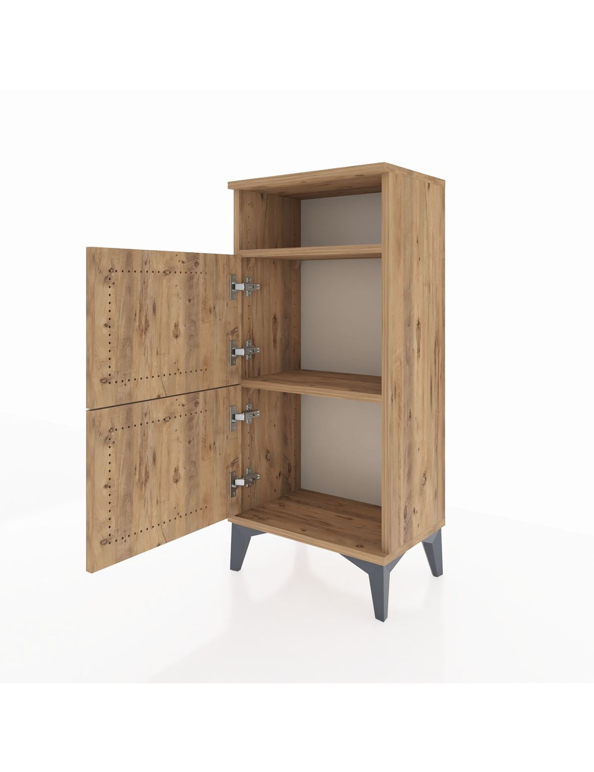 Arges Komodin Tek Raflı 2 Kapaklı 44x30x96 - S09M022V9A