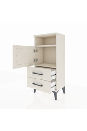 Arges Komodin 2 Raflı 2 Çekmeceli Tek Kapaklı 44x30x96 Aytaşı-Aytaşı