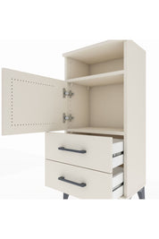 Arges Komodin 2 Raflı 2 Çekmeceli Tek Kapaklı 44x30x96 Aytaşı-Aytaşı