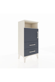 Arges Komodin 2 Raflı 2 Çekmeceli Tek Kapaklı 44x30x96 Aytaşı-Antrasit