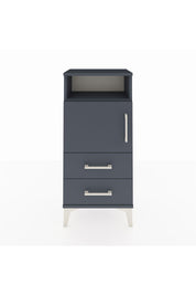 Arges Komodin 2 Raflı 2 Çekmeceli Tek Kapaklı 44x30x96 Antrasit-Antrasit