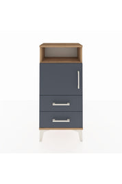 Arges Komodin 2 Raflı 2 Çekmeceli Tek Kapaklı 44x30x96 Çam-Antrasit